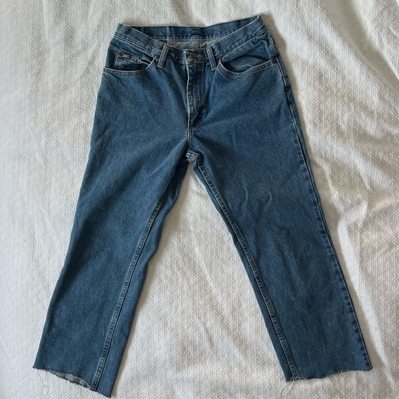 Lee Denim - LEE Vintage High-Rise 5-Pocket Cropped Denim Jeans Size 32